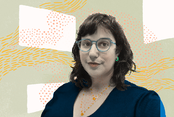 Adv. Meytal Russo, Staff member (illustration by Vérane Cottin, photograph by Kav LaOved)