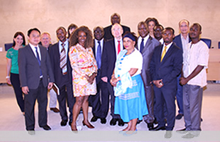 LDCs/SIDS Team with the Delegates beneficiaries of the Trust Fund, 29 th session of the HRC