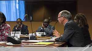 Mr. Eric Tistounet, Director ad interim, Human Rights Council Mechanisms Division (HRCMD) /OHCHR, addressing the meeting 